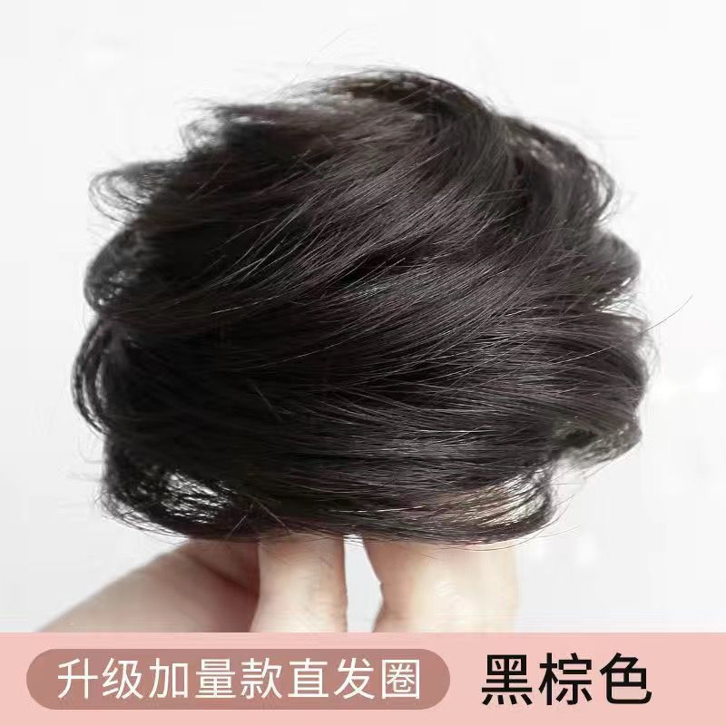 Cabeza de pelo real, anillo de pelo de simulación, bolsas de pelo de pino, bolsas de pelo de estilo antiguo, bandeja de pelo, brote de flores, artefacto mágico