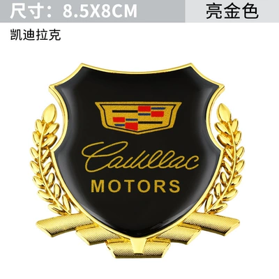 Other Automotive Exterior Supplies: car body window wheat ear - cadillac-large-side-label-golden-one-pack