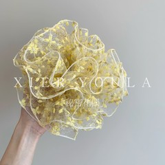 超巨大四層ヘアリング「秘密花園」フレンチレトロ四層バレエデイジー丸首ヘアリング