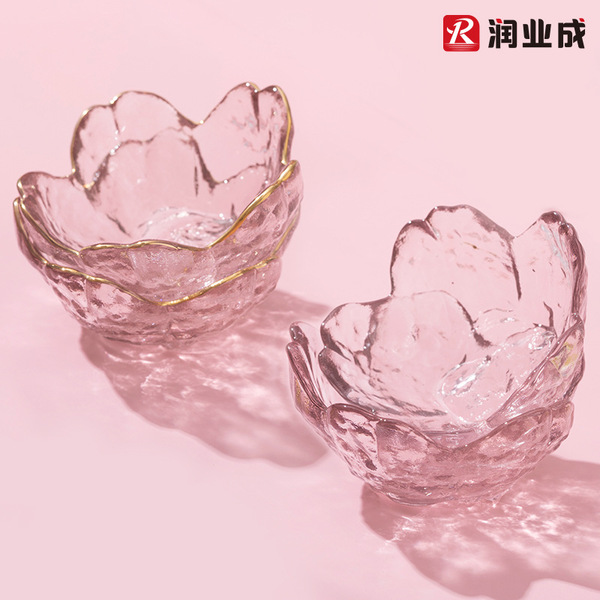 Sakura disc pink glass