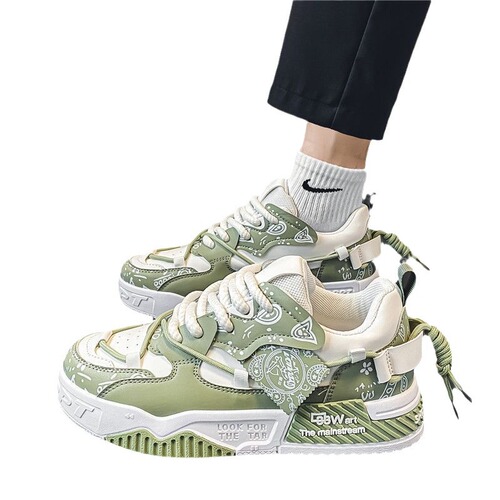 Men's 2025 Summer Versatile Unconventional Original Casual Flat Shoes with Thick Soles for Height Increase, Fashionable Bread-like Shoes