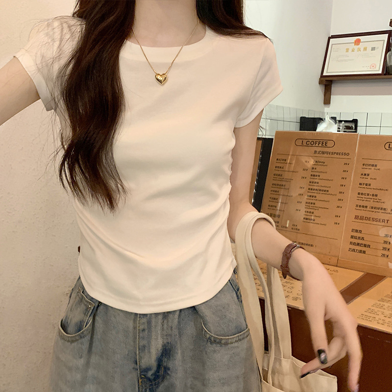 Short summer elegant short sleeve T-shirt