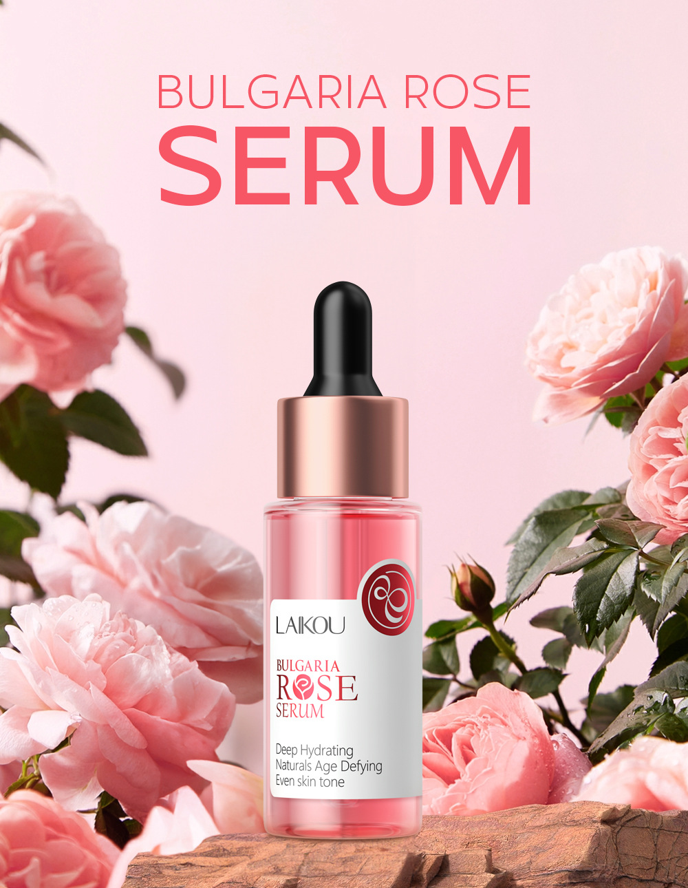 LAIKOU Rose Essence 30ml Hydrating, moisturizing and nourishing skin Facial care essence manufacturer in stock wholesale undefined