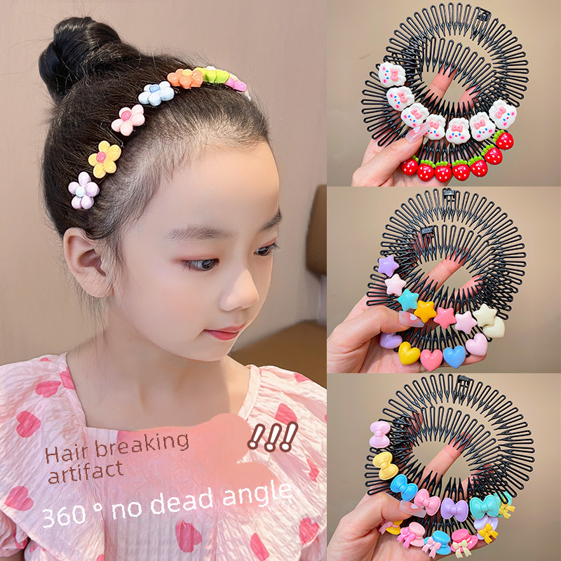 Haar brechendes Artefakt, unsichtbare Haarnadel, Hinterkopf-Stirnband, nahtloser Haarkamm, Stecker, Pony, faules Modellierwerkzeug, Haarflecht-Kopfschmuck_voghion.com