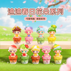 樹脂製の小さな装飾品、工芸品、かわいい人形、春のディディの花のデスクトップ装飾品、ハイエンドのニッチ装飾品