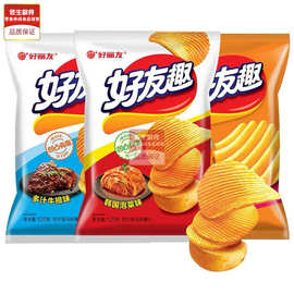 3袋包邮好丽友好友趣薯片125g韩国泡菜多汁牛排蜂蜜黄油味薯脆膨