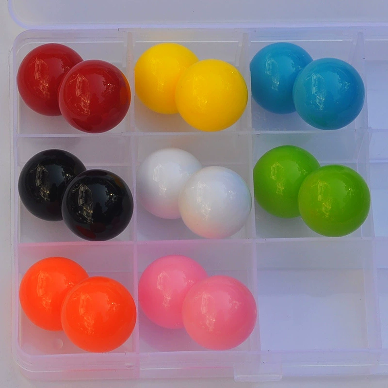 Mixed plastic round beads, stone inlay for teaching maths, 20mm