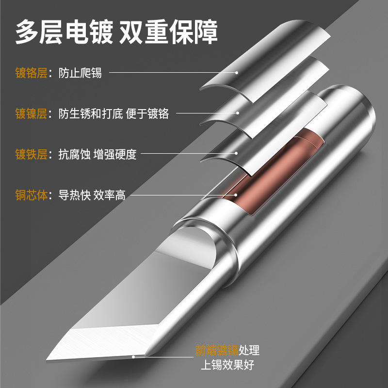 内热式936烙铁头通用型配件尖嘴马蹄形刀头咀恒温电洛铁头焊台
