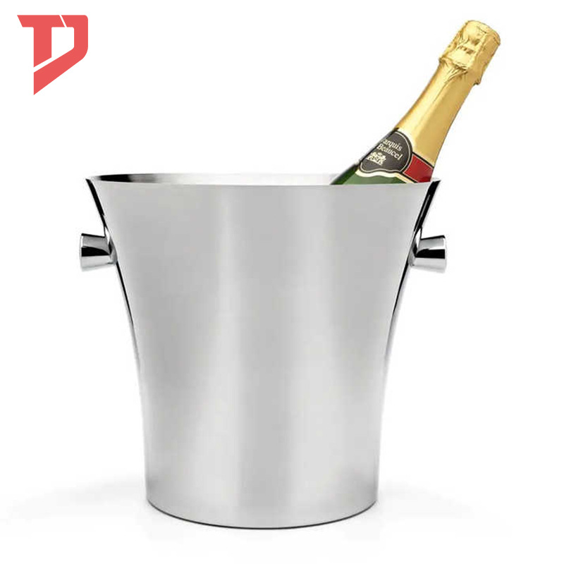 304 de acero inoxidable cubo de hielo altavoz suministro directo de fábrica 3L cubo de vino cerveza cubo de hielo KTV bar suministros