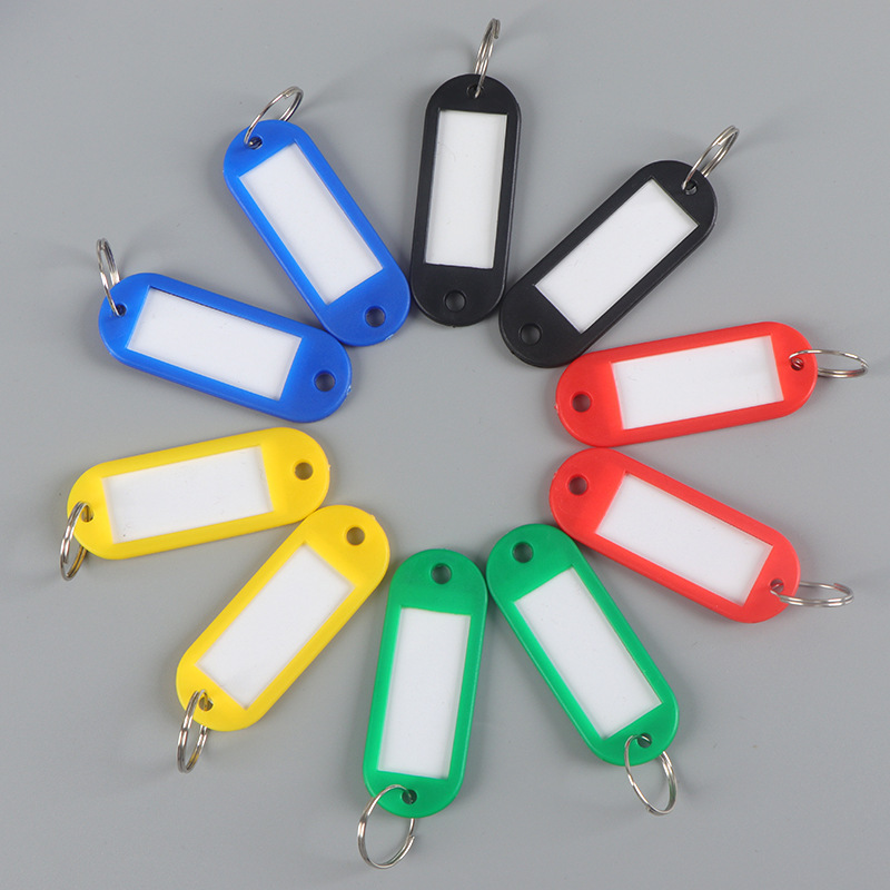 PE soft plastic key number classification label luggage tag key community storage management card key chain