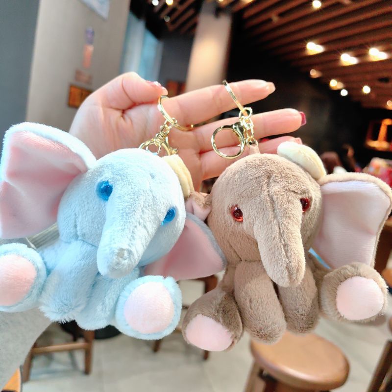 Holiday, Daily Occasion 1 Piece Cute Elephant Plush Unisex Bag Pendant Keychain