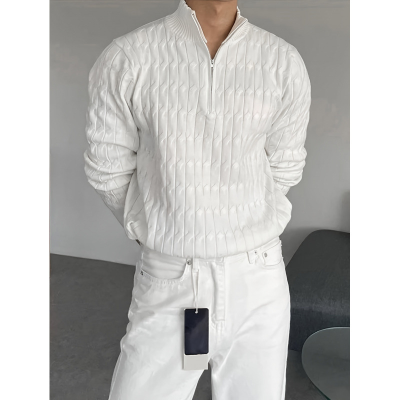 G 97872 Half Turtleneck Zip Men's Sweater Half Turtleneck Zip Men's Sweater G 97872 Half Turtleneck Zip Men's Sweater Half Turtleneck Zip Men's Sweater