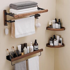 軽くて豪華な原木風のタオル掛けのトイレは穴を開けないでください。
