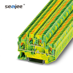 PTTB2.5-PE in-line Spring grounding terminal PTTB2.5-PE yellow and green grounding terminal factory wholesale price