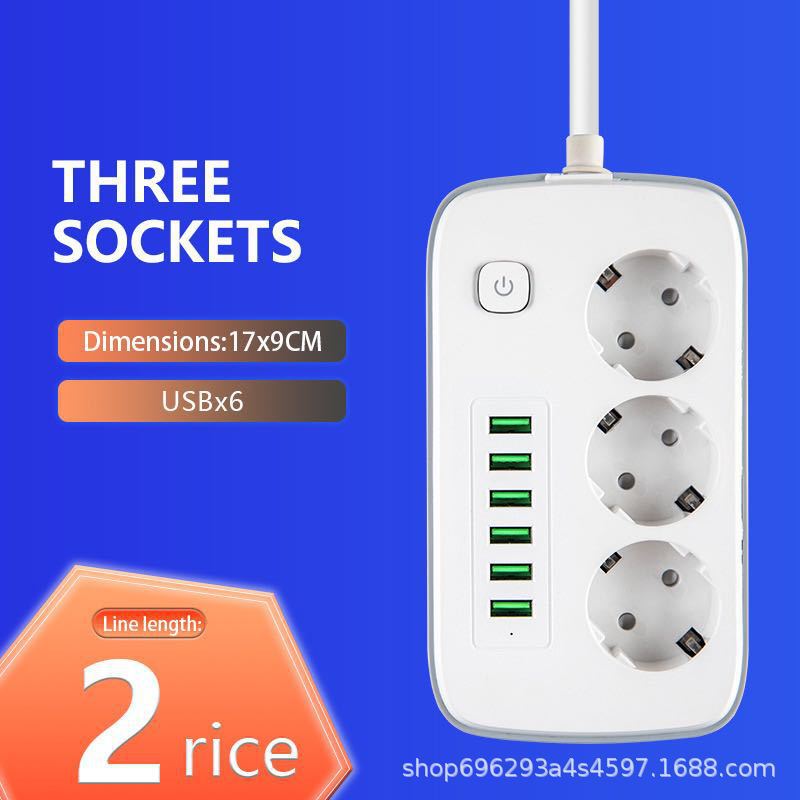 6USB 5USB + 1PD TYPE-C Carga estándar europeo regulación europea Amazon enchufe aprobado