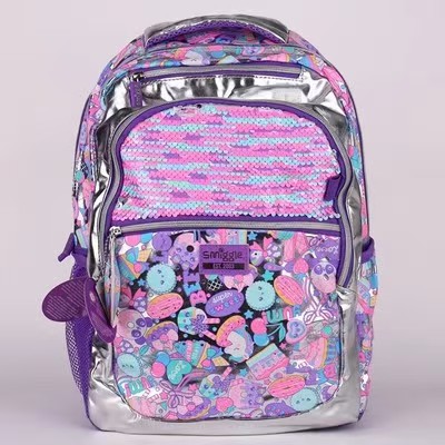 Australia smiggle bolsas escolares grandes estudiantes de primaria mochila para hombres y mujeres KT Steely sirena caricatura de gran capacidad