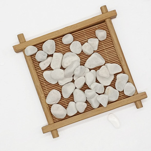 Factory wholesale gravel landscaping decoration white gravel aquarium landscaping base sand white gravel green plant pavement with white pebbles