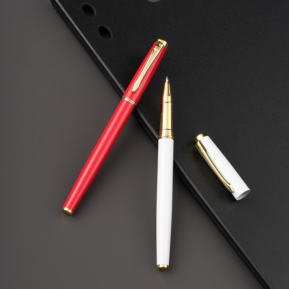 Bolígrafo de gel metálico de lujo y alta gama con logotipo personalizable, bolígrafo de alta calidad para oficina y negocios, bolígrafo de tinta de flujo suave para regalo. image 4