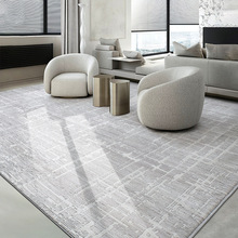 高级感新款满铺侘寂风客厅地毯茶几毯现代床边毯可裁剪家用批发