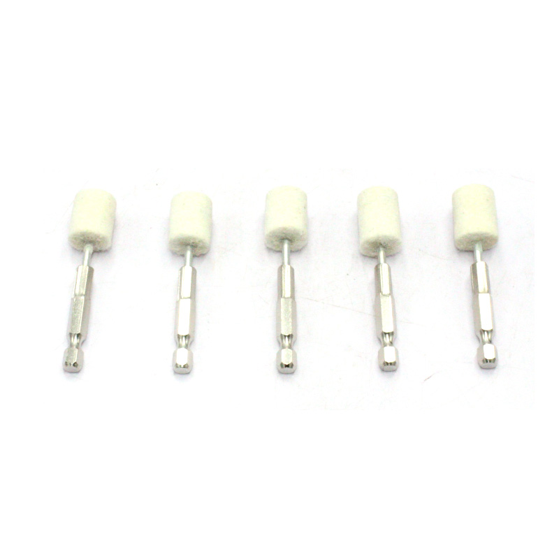 Hexagonal pulido cabeza de lana cargada destornillador pulido cabeza de taladro eléctrico aire lote broca de lana broca 6.35 broca broca