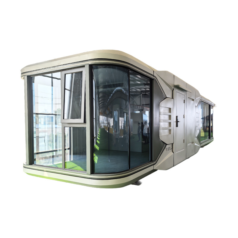 Cápsula espacial de alojamiento en línea al aire libre cápsula espacial de atracción turística cápsula móvil de habitación de contenedores de atracción de la cápsula