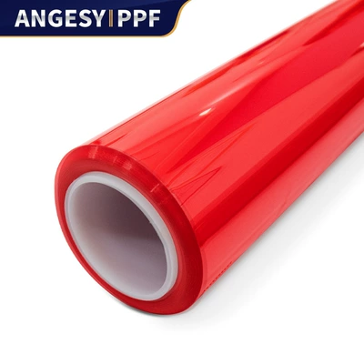 Auto Color Change Film ppf factory wholesale body stickers - ferrari-red-imported-tpu-75mil-five-year-warranty