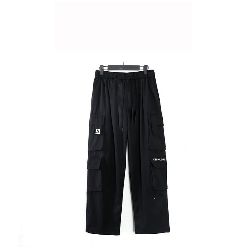 Pantalones de trabajo, pantalones rectos para hombres, pantalones guapo, primavera de 2026 nuevos pantalones de moda de piernas anchas, pantalones casuales de moda sueltos para hombres