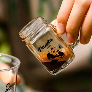 Mini coffee concentrate sub-bottle sealed jar small sample wine glass honey sample storage jar storage jar