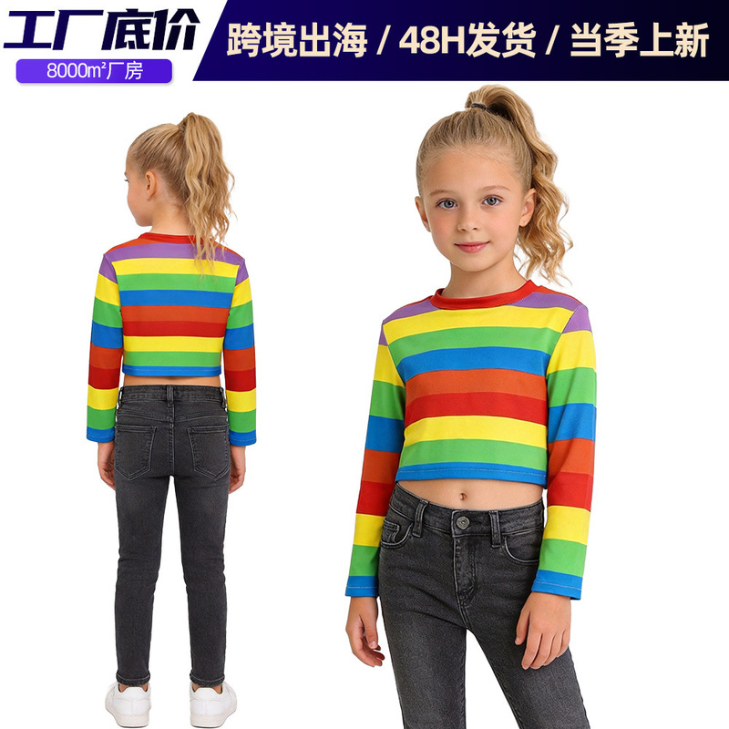 Amazon Cross-Border Inside Out Cosplay Costume Riley T-Shirt Lele Yanyan Dress Halloween Performance Costume