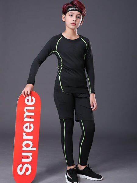 Children's demi-season basketball football quick dry base keep warm…