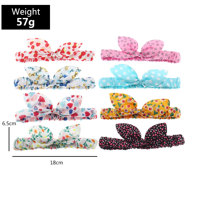 Cute Polka Dots Heart Print Bow Children's Hairband Wholesale Nihaojewelry display picture 2