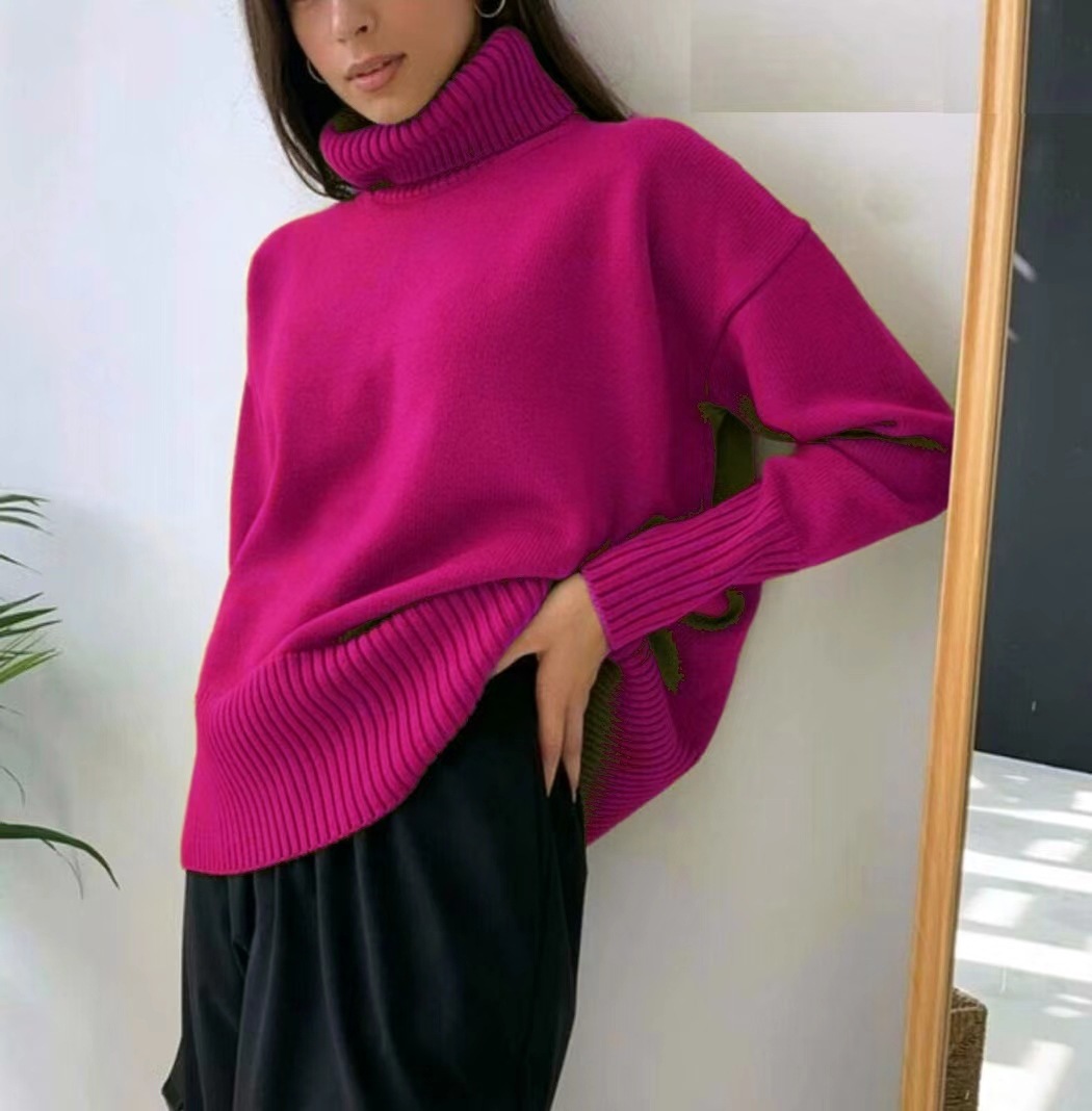 Luxury Alpaca Wool High-Neck Sweater – Ultra-Soft Anti-Pilling Pullover (S-XL, 16 Colors, Minimalist Chic Essential)_voghion.com