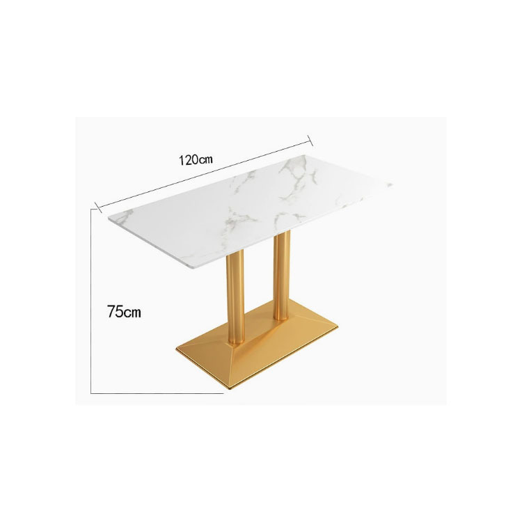 Mesa larga de la placa de roca 120 * 60 * 73