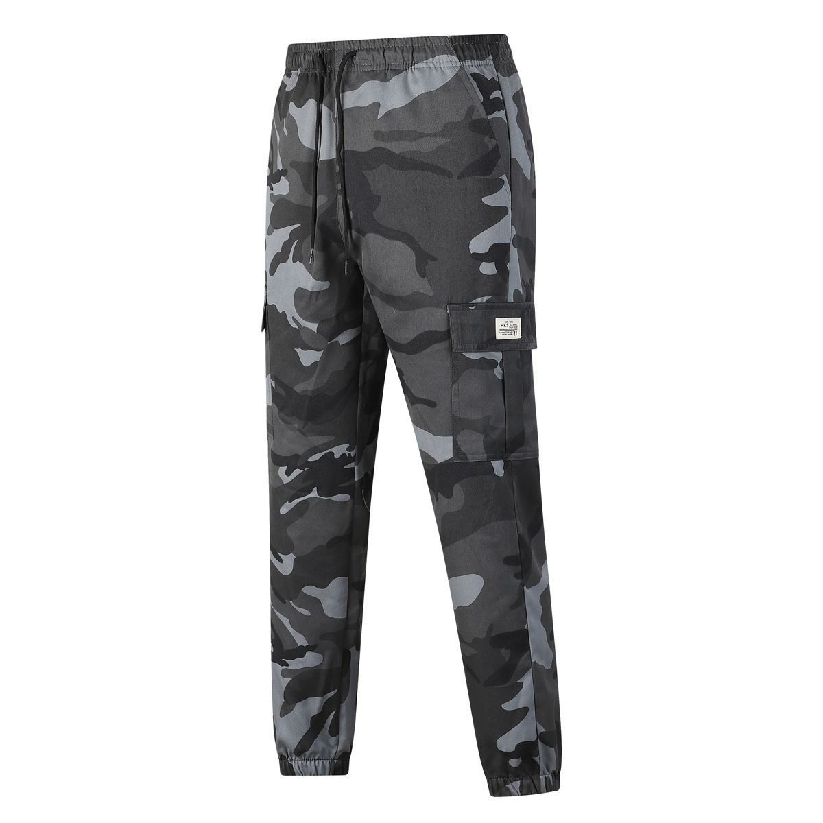 Camouflage Crane Pants Spring and Autumn Men's Printed Cross-border Pants Ankle-tied Pants Casual Pants Multi-pocket Korean-style Foreign Trade Pants