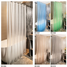 亚马逊热销款外贸出口3D水立方猫眼浴帘防水防霉小额批发一件代发