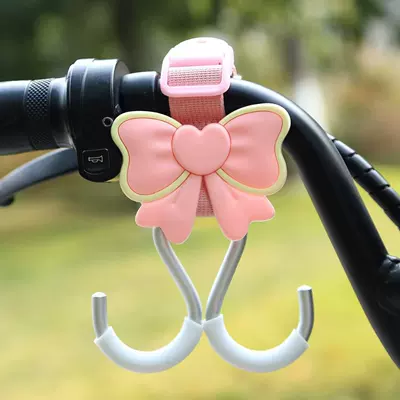 and Helmets – Other Electric Vehicle Accessories - pink-woven-ribbon-aluminum-double-hook-short-butterfly-flower