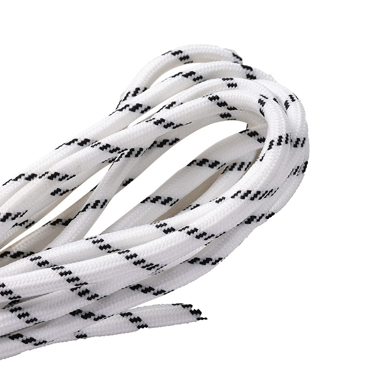 Cuerdas de poliéster coloridas de 5 mm cuerdas redondas cuerdas de agrupación resistentes al desgaste DIY cuerdas tejidas a mano colgante de llaver creativo