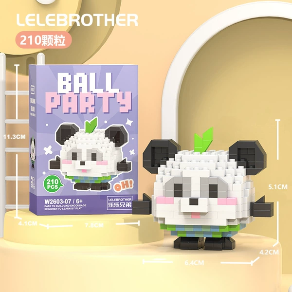 Panda Cute Eggs 210 pieces [color box]