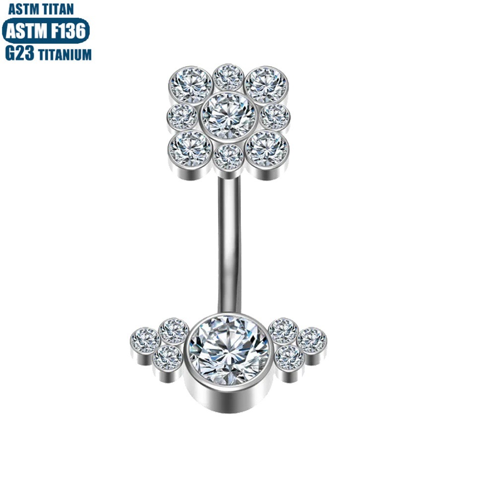 Silver pointed spike labret stud material detail