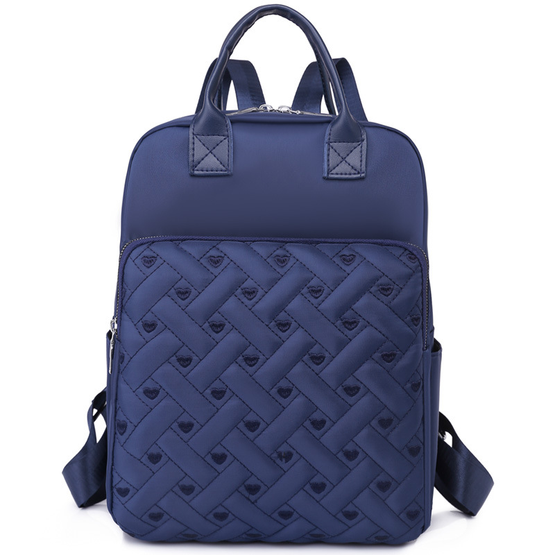 Venta al por mayor 2024 nueva mochila de tela Oxford para mujer de gran capacidad, mochila para computadora portátil de viaje de todo fósforo de moda