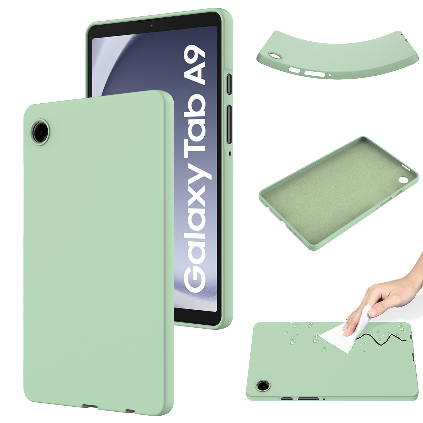 适用三星TAB A9液态硅胶平板保护套Tab A9+肤感防摔平板套