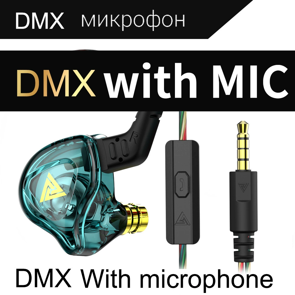 QKZ AK6-DMX in-ear headphones HIFI Motor Motor Heavy Bass Music Mobile Headphones