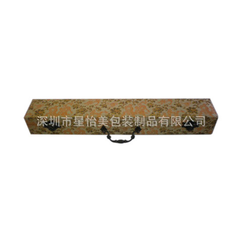 厂家直销龙纹布锦盒名画卷轴收藏存入收纳盒超长布盒