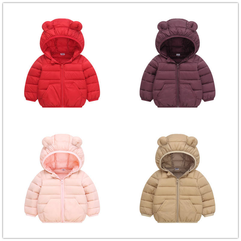 demi-season light and thin children's down jacket with down