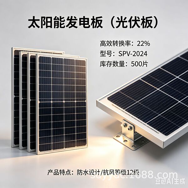 Photovoltaic single crystal solar-powered
