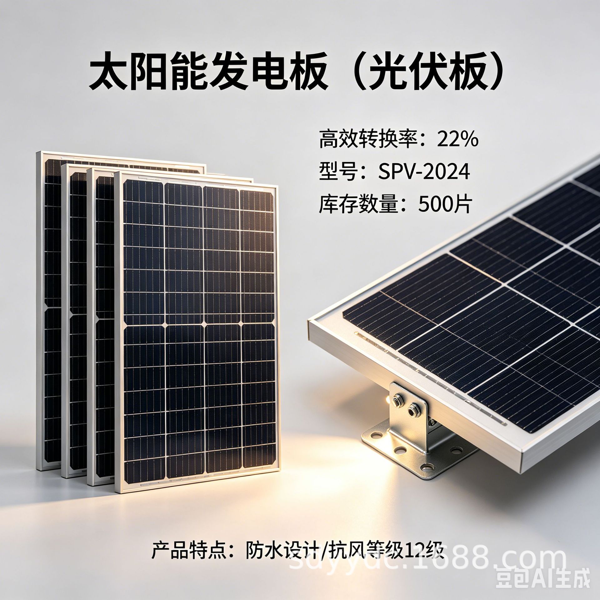 Solar power generation panels, photovoltaic power generation panels, solar integrated street lights