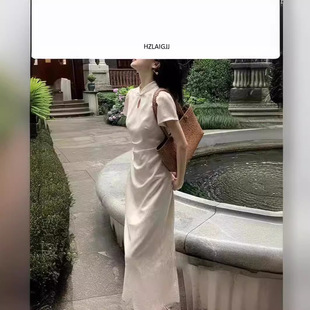 2024 Summer New plus size Women's Clothing New Chinese dress chubby girl Elegant National Style Long Skirt Improved Cheongsam