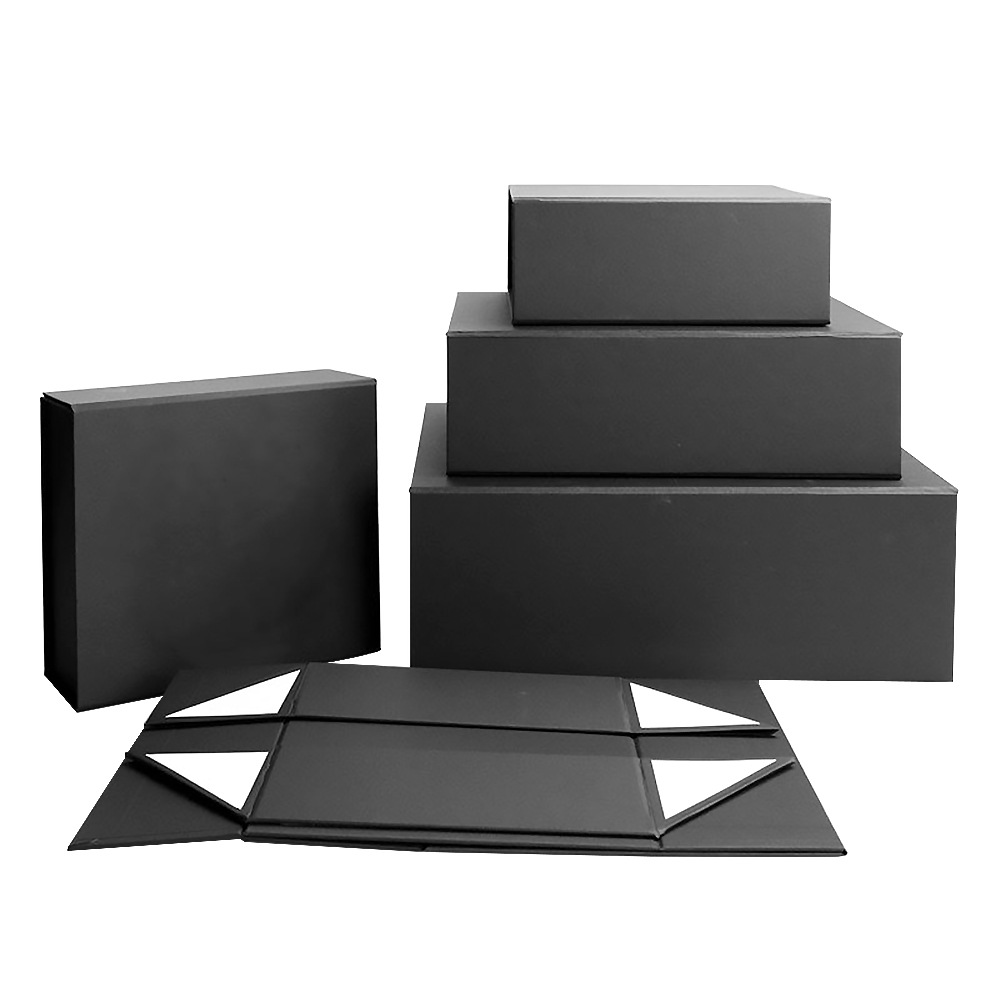 Caja plegable de una pieza Caja de captura de absorción Caja de embalaje de regalo de cosméticos Caja de regalo de regalo de papel duro personalizada