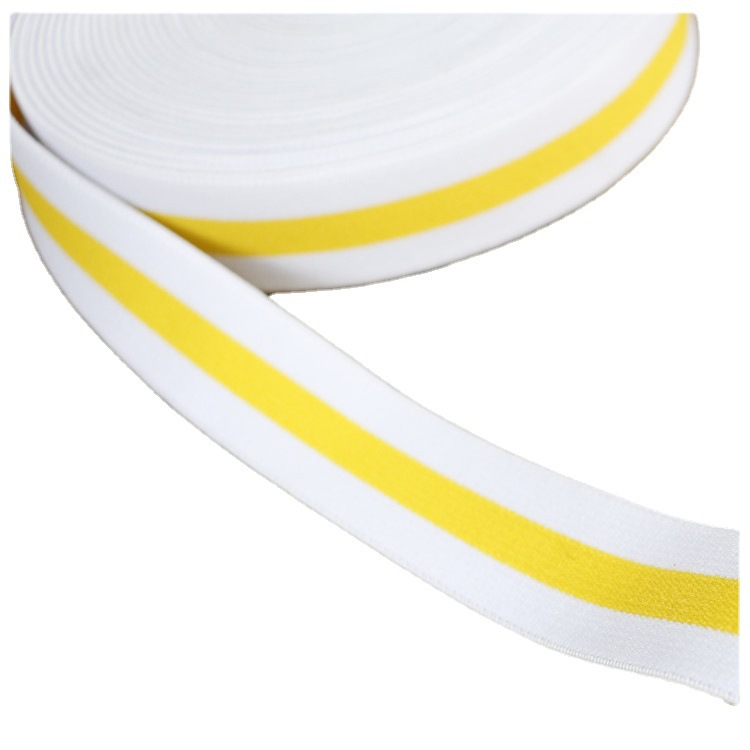 平纹弹力织带宽松紧带加厚弹力涤纶松紧带服装辅料提花提字松紧带