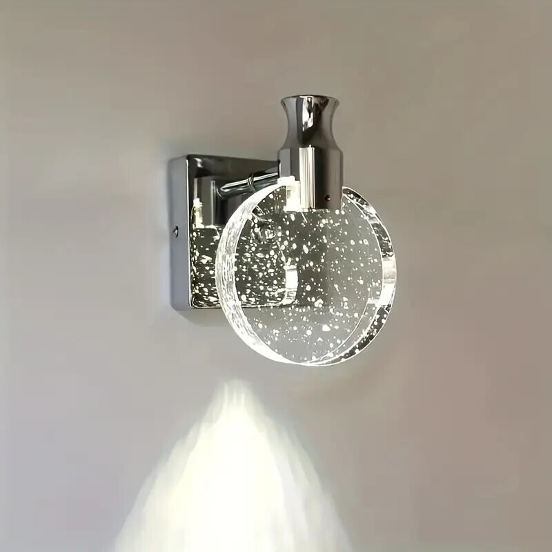 Nordic Wall Lamp, Light Luxury Bedroom Bedside Crystal Lamp, Living Room Background Wall Lamp, Hallway Wall Lamp, Dressing Table Mirror Front Lamp Nordic Wall Lamp, Light Luxury Bedroom Bedside Crystal Lamp, Living Room Background Wall Lamp, Hallway Wall Lamp, Dressing Table Mirror Front Lamp